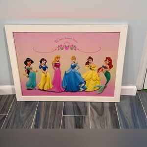 Collectible Disney Princesses “Where Dreams Begin” Large Canvas Print 31 x 23